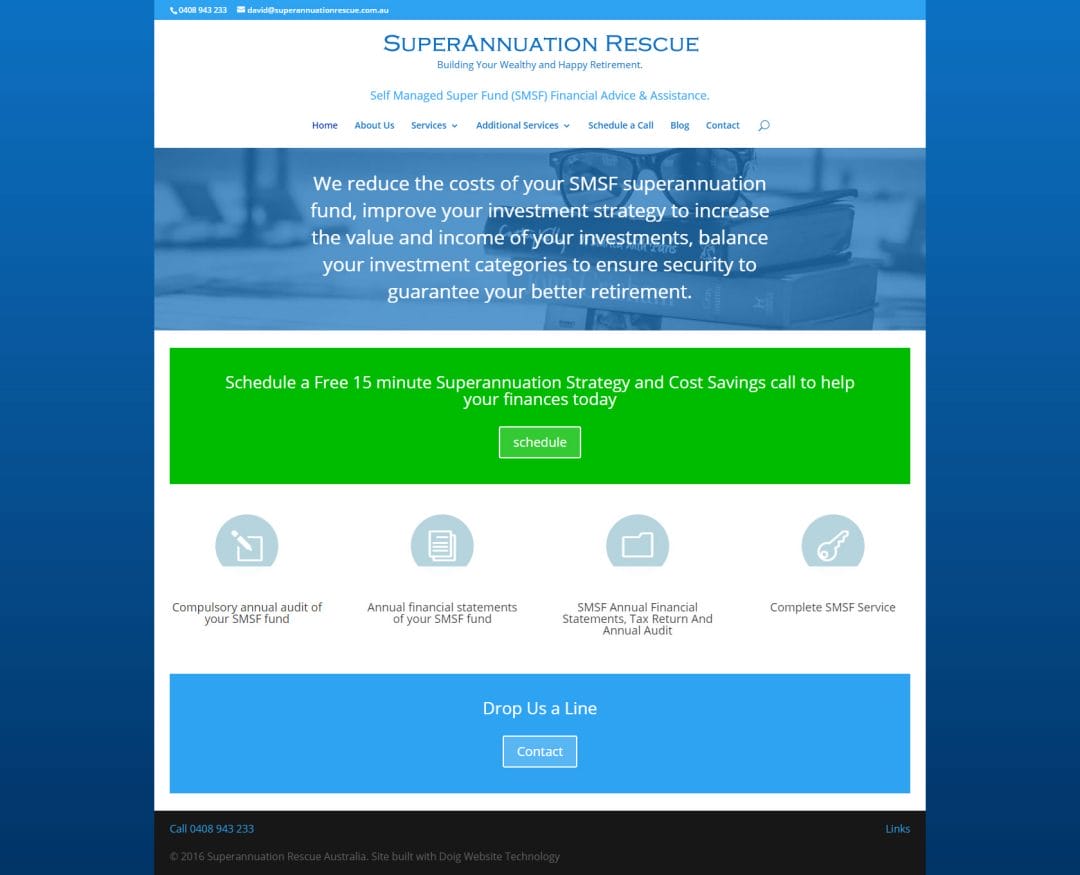 Superannuation Rescue Australia website